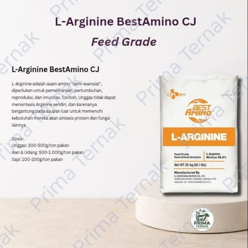 L- Arginine BestAmino CJ 25 kg Amino Esensial untuk Ternak