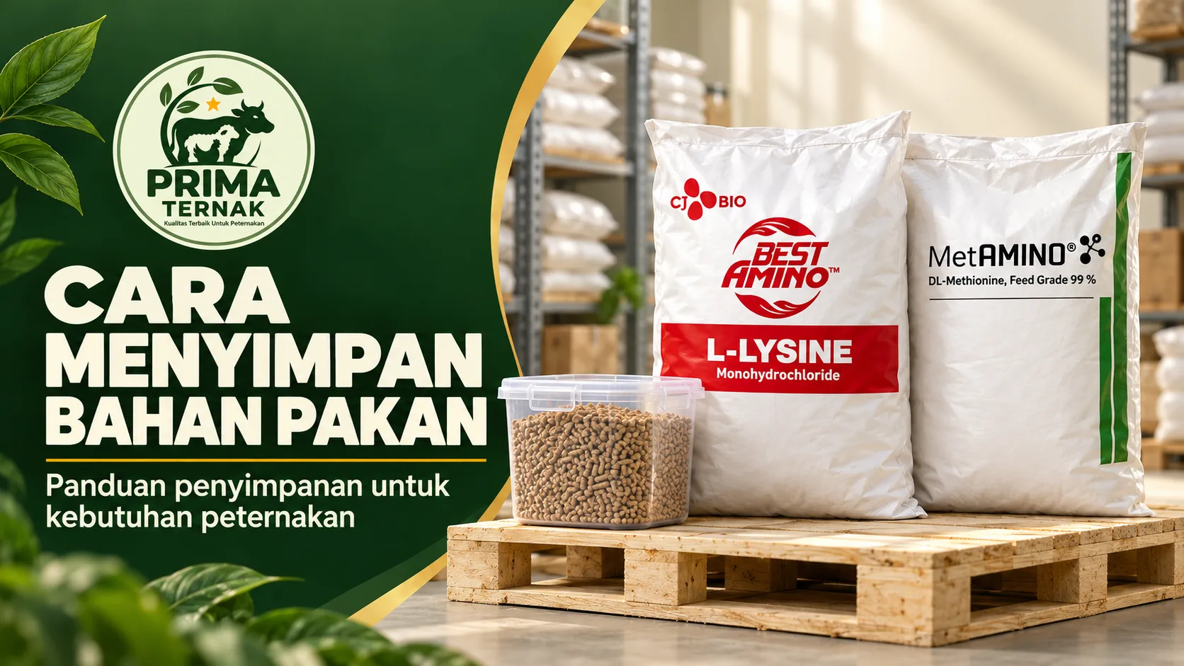 Cara Menyimpan Bahan Pakan agar Kualitasnya Tetap Terjaga