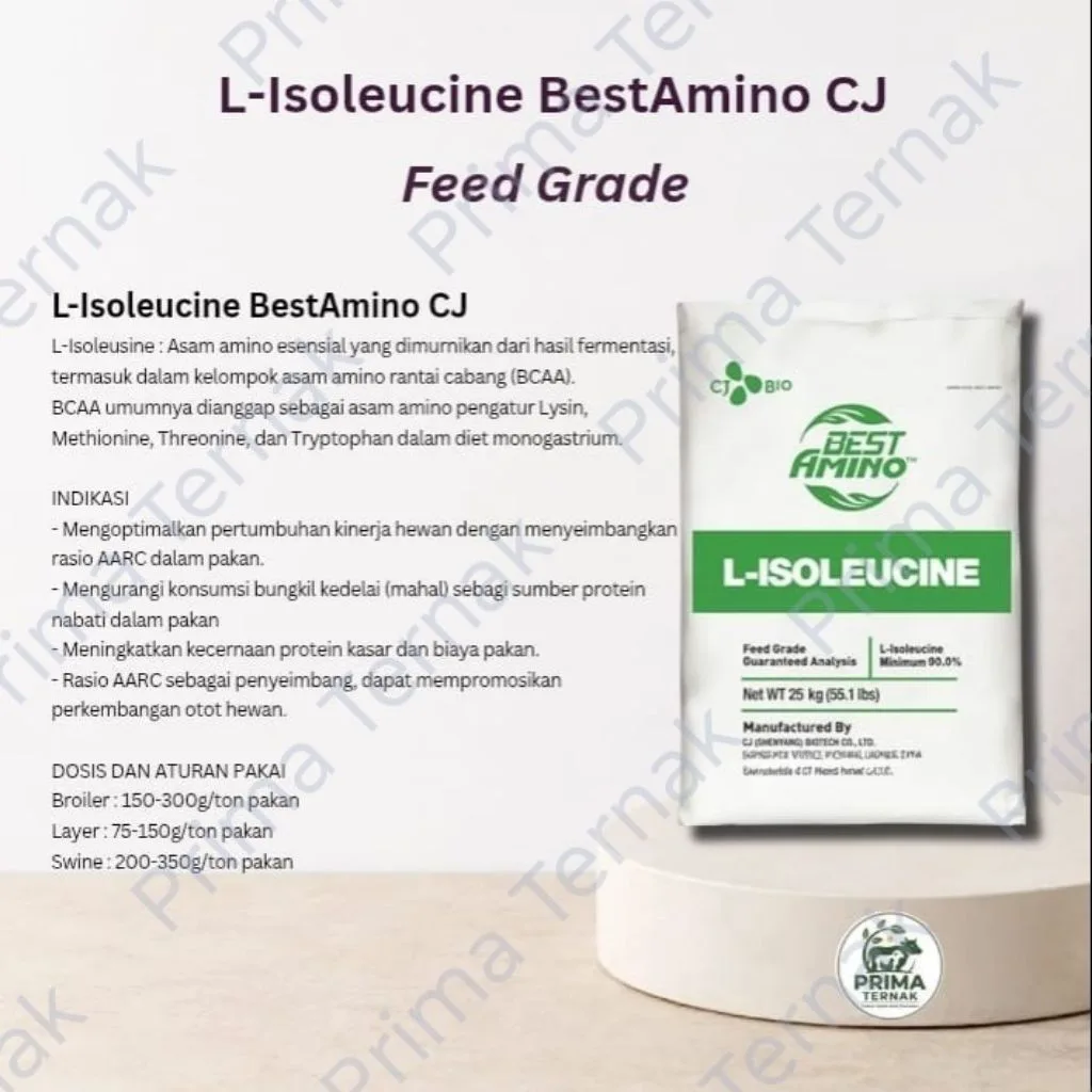 L-Isoleucine BestAmino CJ 100gr Amino Esensial untuk Ternak