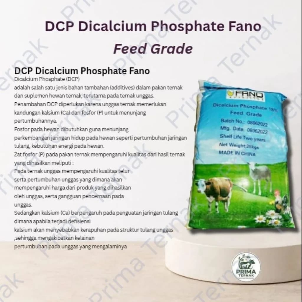 DCP 1 Kg FANO Dicalsium Phospate untuk Hewan Ternak