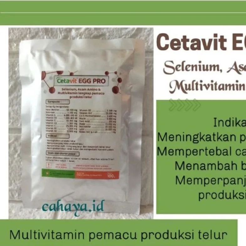 CETAVIT E SELENT Meningkatkan Fertilitas dan Kekebalan Tubuh Ternak