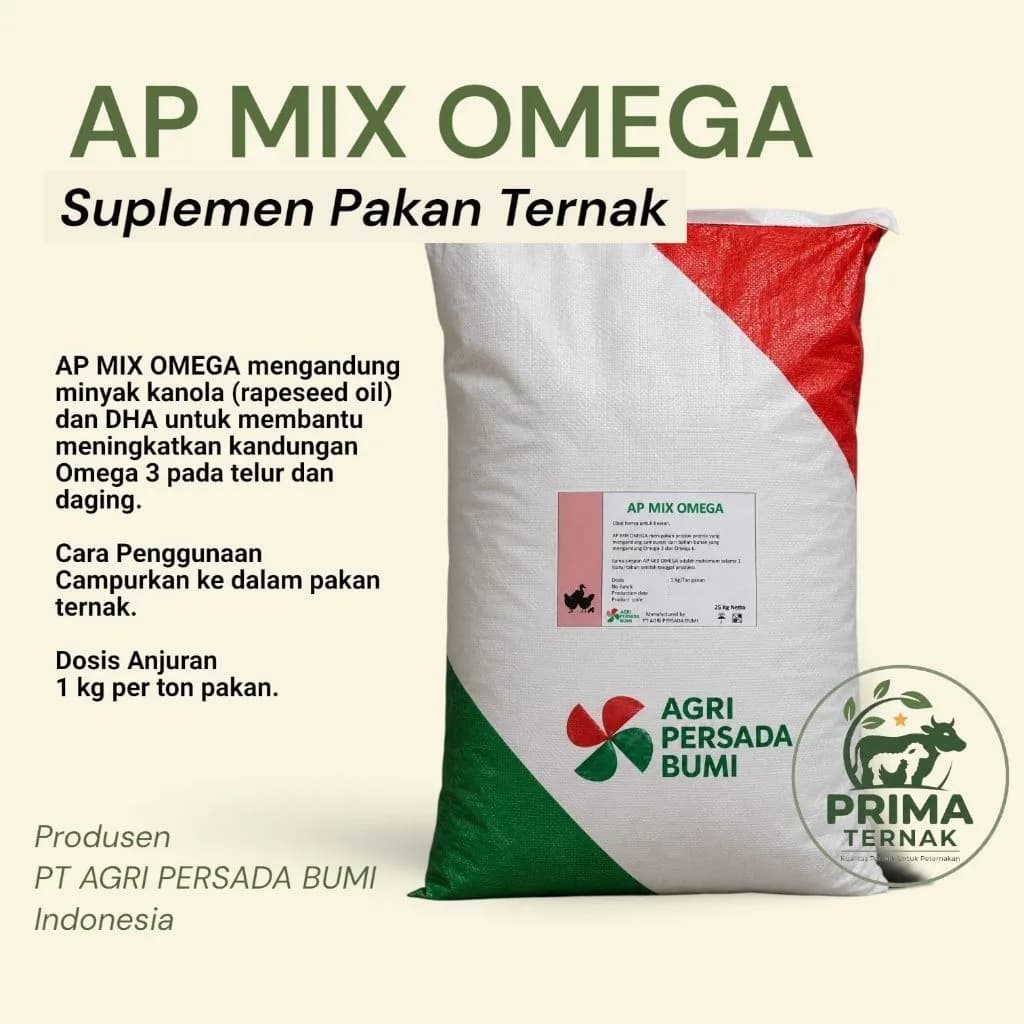 AP Mix Omega Premix Canthaxantin Omega 3, Omega 6 25kg khusus Instant