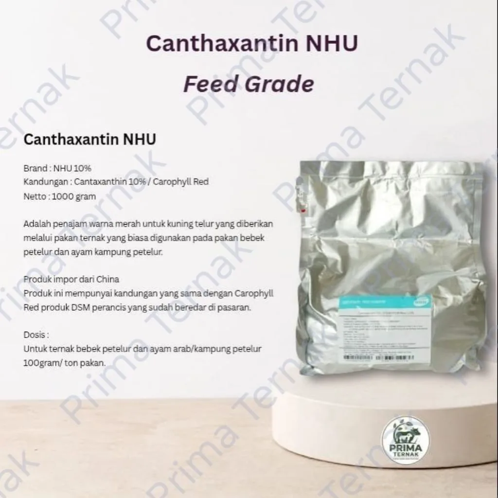 Canthaxantin NHU Pigmen Red Untuk Unggas - Ikan
